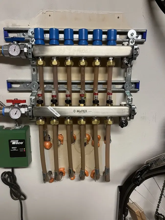 Plumber performing Gas Line Installation at a residential property in Preston